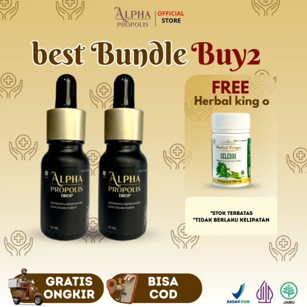 Alpha Propolis Original 100% Asli ( BELI 2 FREE HERBAL KING O SERIES)