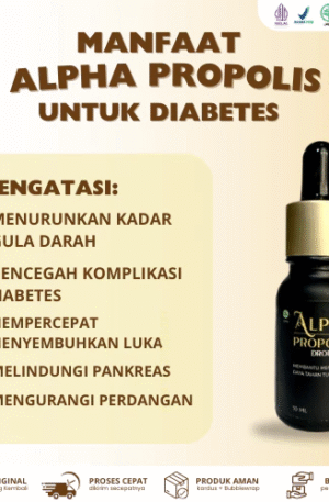 Alpha Propolis 10ml Orginal Untuk Diabetes